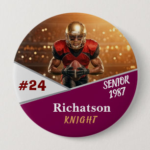 personalise professional templet simple 4 inch 10 cm round badge