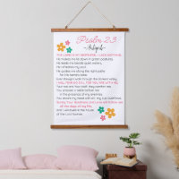 Personalise Psalm 23-NIV Bible Scripture Flowers