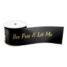 Personalise QUEEN BEE Free Gift Wrap Packing Black