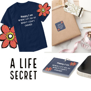 Personalise Quote Typography  Square Sticker