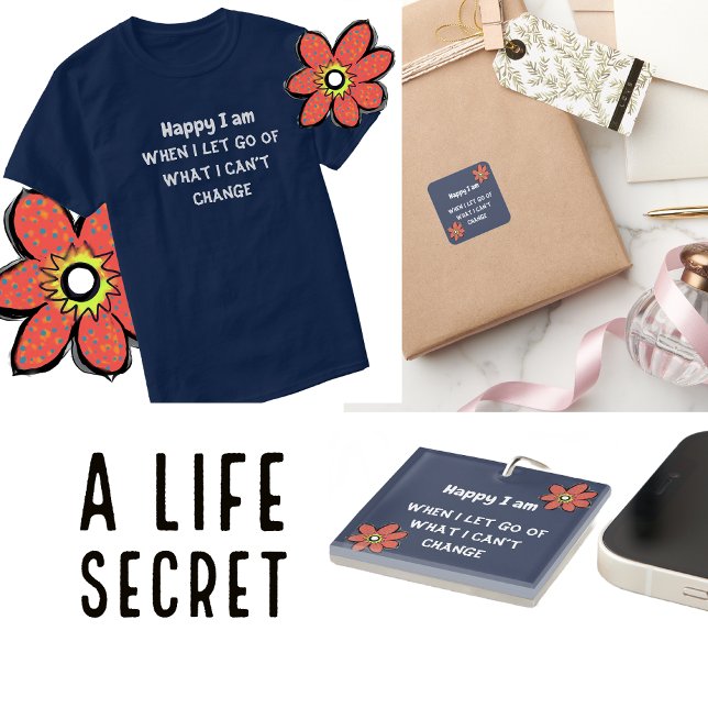 Personalise Quote Typography  Square Sticker (Creator Uploaded)