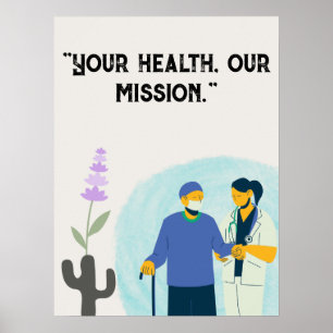 Personalise quotes for hospital,medical centre  poster