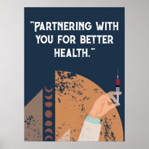 Personalise quotes for hospital, medical centre  poster