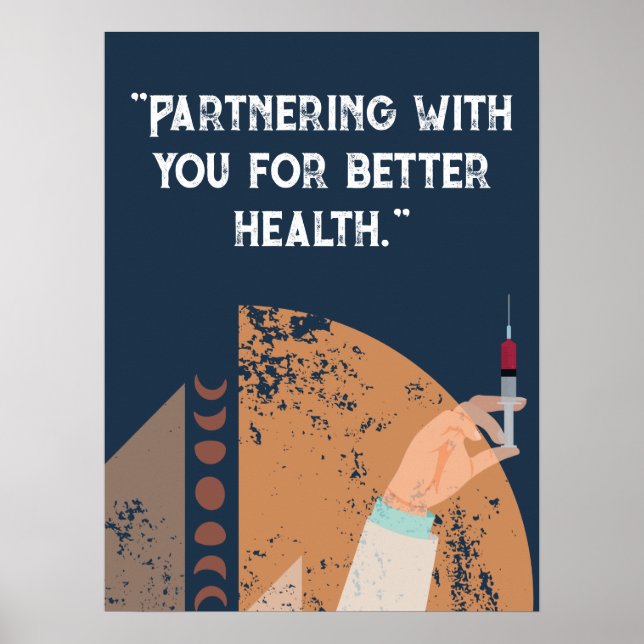 Personalise quotes for hospital, medical centre  poster (Front)