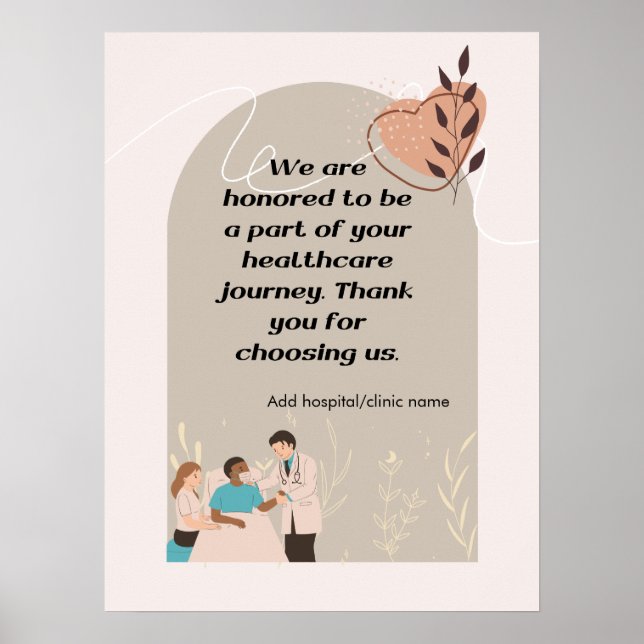 Personalise Quotes poster for hospital  (Front)