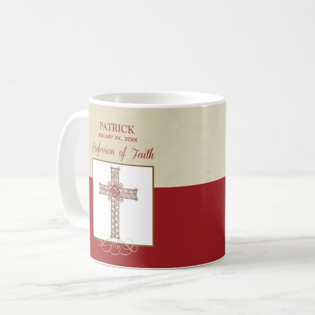 Personalise, RCIA Blessings on Profession of Faith Coffee Mug (Front Left)