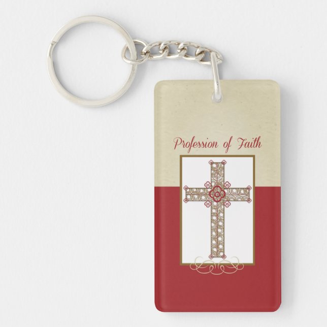 Personalise, RCIA Blessings on Profession of Faith Key Ring (Front)