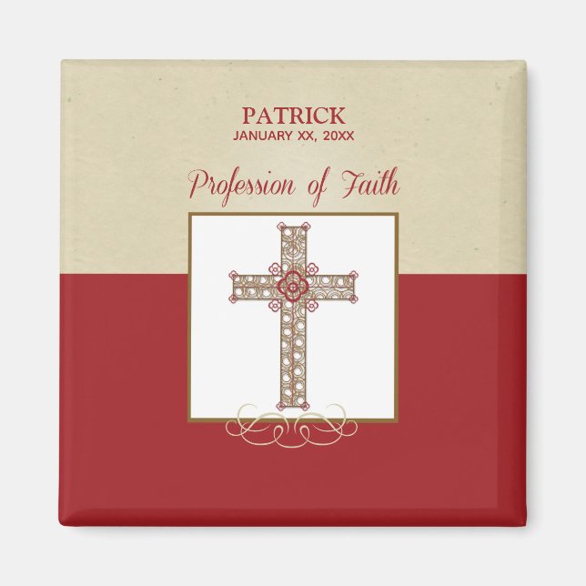 Personalise, RCIA Blessings on Profession of Faith Magnet (Front)