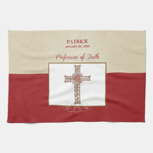 Personalise, RCIA Blessings on Profession of Faith Tea Towel