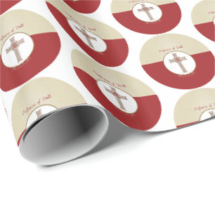 Personalise, RCIA Blessings on Profession of Faith Wrapping Paper