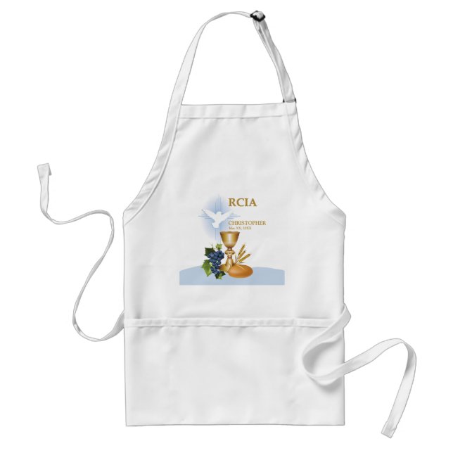 Personalise, RCIA Congrats Catholic Sacrament Standard Apron (Front)