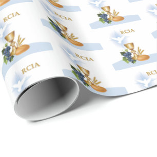 Personalise, RCIA Congrats Catholic Sacrament Wrapping Paper