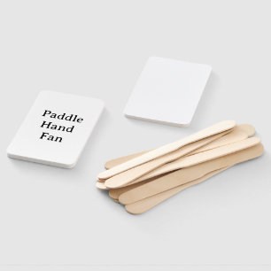 personalise Rectangle Paddle Hand Fan