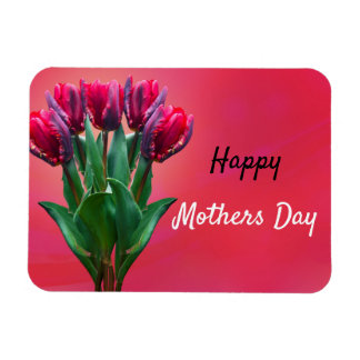 Personalise Red Mothers Day Design Magnet