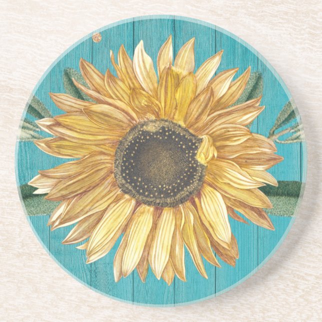 Personalise Red poppy flower   Coaster (Front)