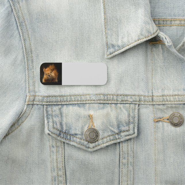 Personalise Red Squirrel Animal Name Tag (In Situ)