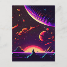 Personalise - Retro 8Bit Pixelated Space