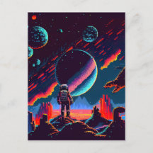 Personalise - Retro 8Bit Space Astronaut