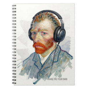 PERSONALISE Rocking Vincent Portrait Notebook