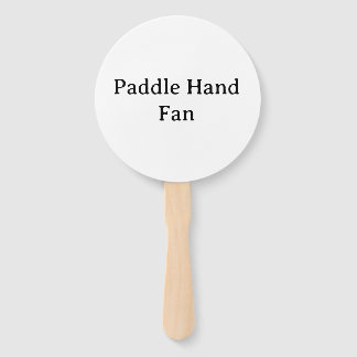 personalise Round Paddle Hand Fan