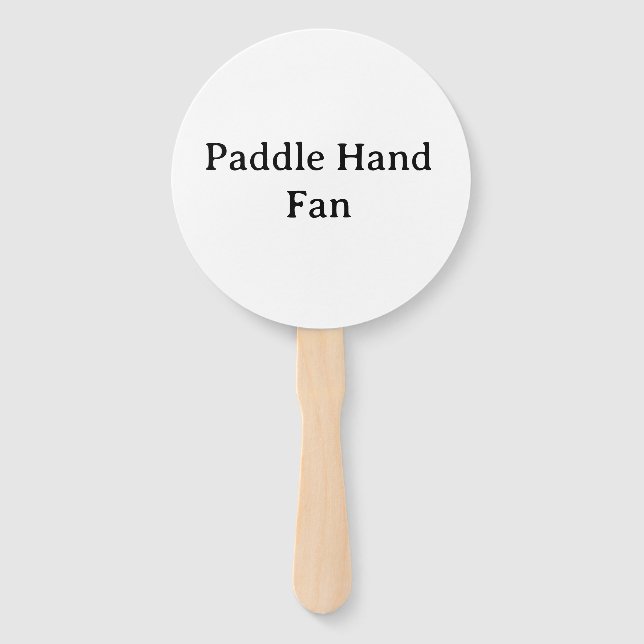 personalise Round Paddle Hand Fan (Front)