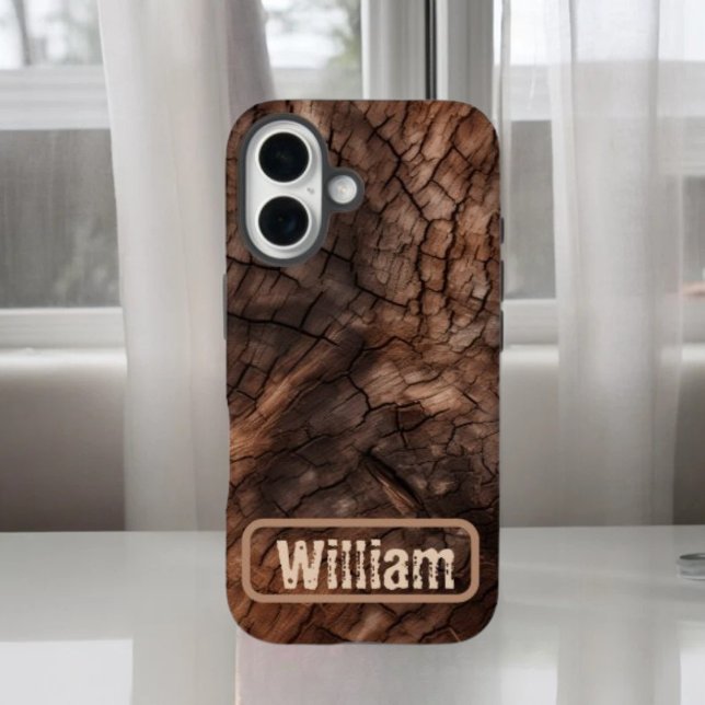 Personalise Rustic Tree Bark  iPhone / iPad case (Creator Uploaded)
