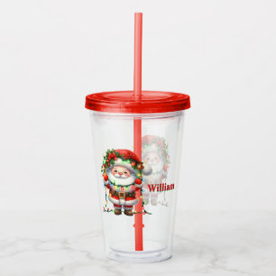 Personalise Santa Claus  Acrylic Tumbler