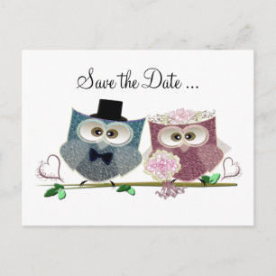 Personalise Save the Date Wedding Postcard
