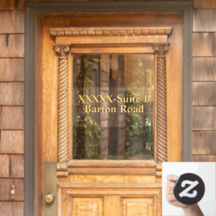 Personalise Shop Street Address Number Gold Black