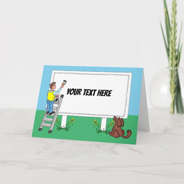 Personalise Sign Card (Front)