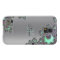 Personalise Silver Metallic Fractal iPhone X Case