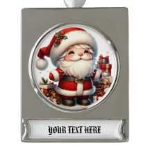 Personalise Silver or Gold Santa Gnome