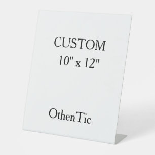 personalise simple custom 10" x 12" pedestal sign