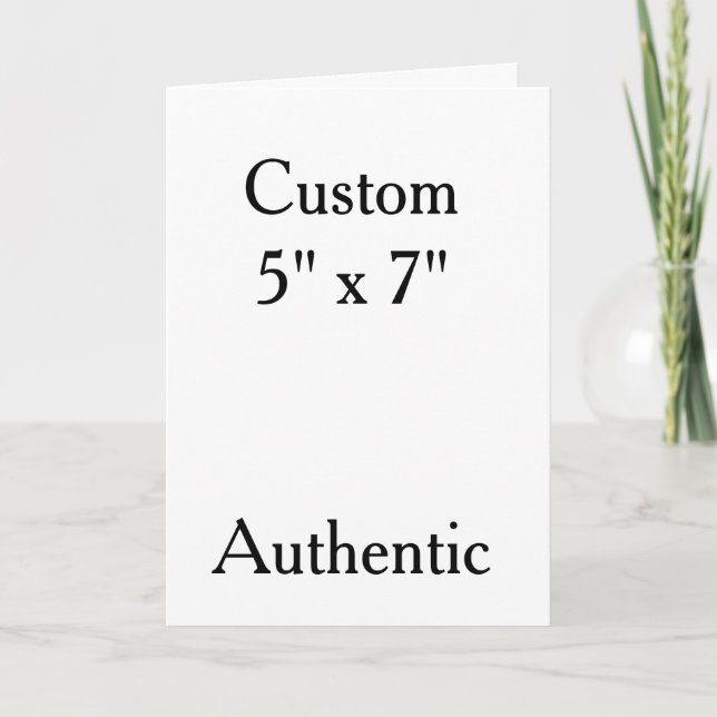   personalise simple custom 5" x 7" Vertical Note Card (Front)