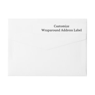 personalise simple custom Classic Return Address Wrap Around Label