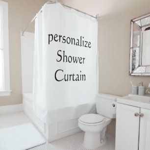 personalise simple custom None 71" x 71". Shower Curtain