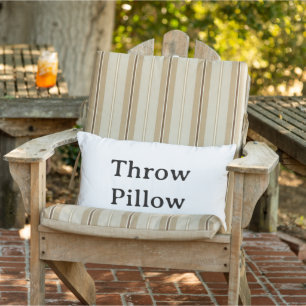 personalise simple Outdoor Throw Pillow