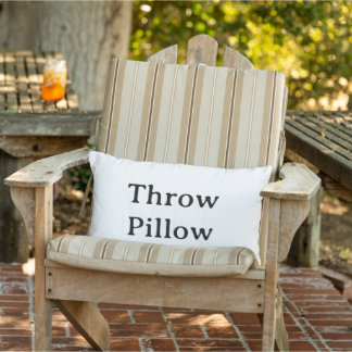 personalise simple Outdoor Throw Pillow