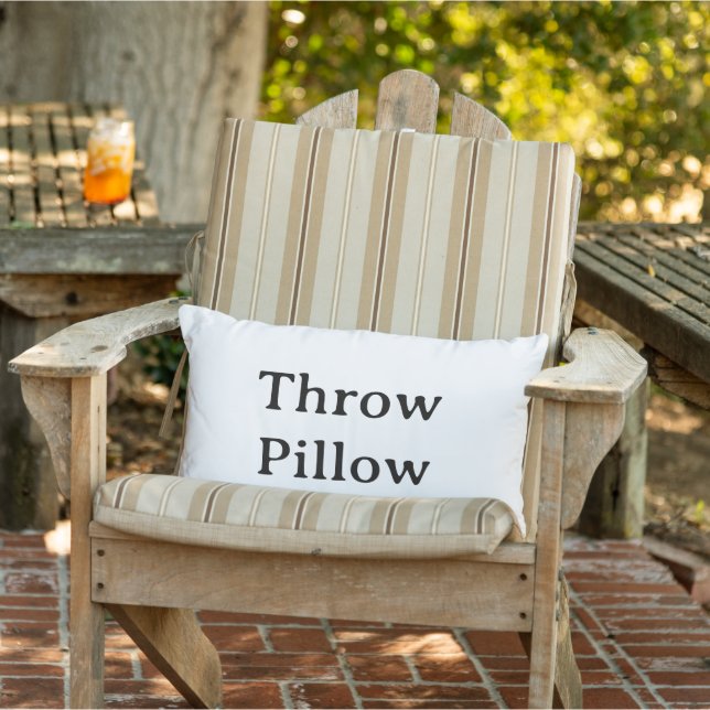personalise simple Outdoor Throw Pillow (Chair)