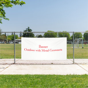 personalise simple Outdoor with Metal Grommets Banner