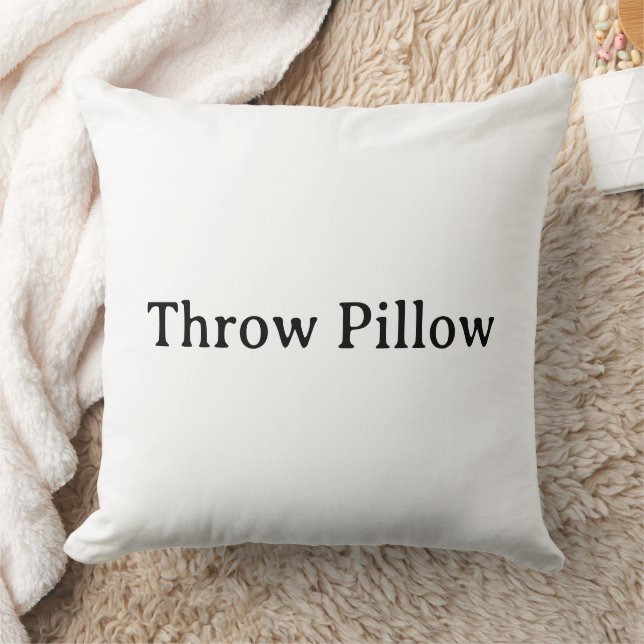 personalise simple Polyester 20" Throw Pillow (Blanket)