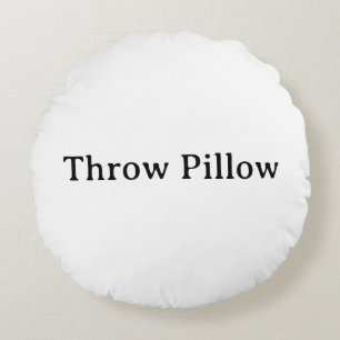 personalise simple Round Pillow