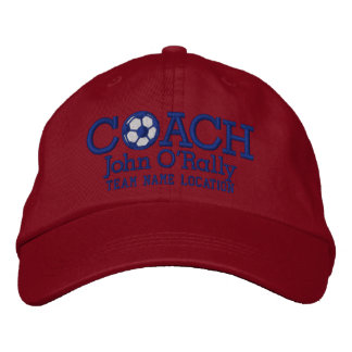 Personalise Soccer Coach Cap Your Name Your Game!