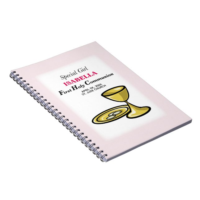 Personalise, Special Girl, First Communion Notebook (Right Side)