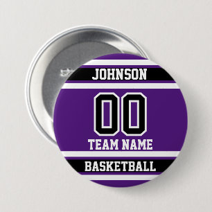 Personalise Sport - Purple - 100% Customisable  7.5 Cm Round Badge