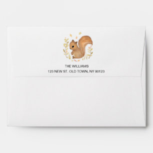 Personalise Squirrel Envelope
