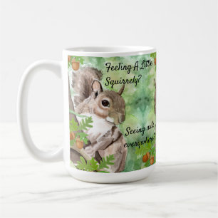 Personalise Squirrel Patrol Funny Coffee Cup Mug