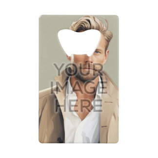 Personalise Stainless Steel Bottle Opener Vertical