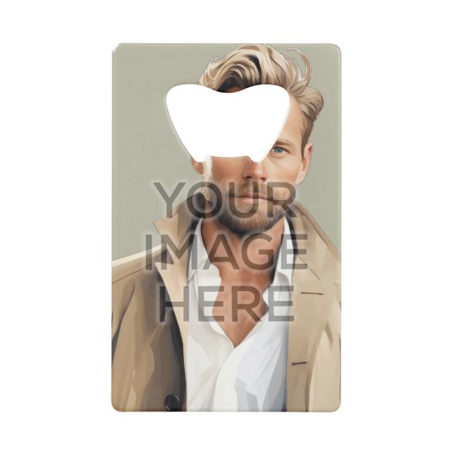 Personalise Stainless Steel Bottle Opener Vertical (Front)