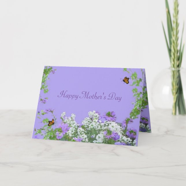 Personalise standard "Happy Mother's Day 3"  Card (Front)